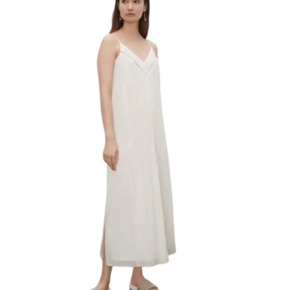 Club Monaco Pleated V-Neck Dress - Picture 1 of 7